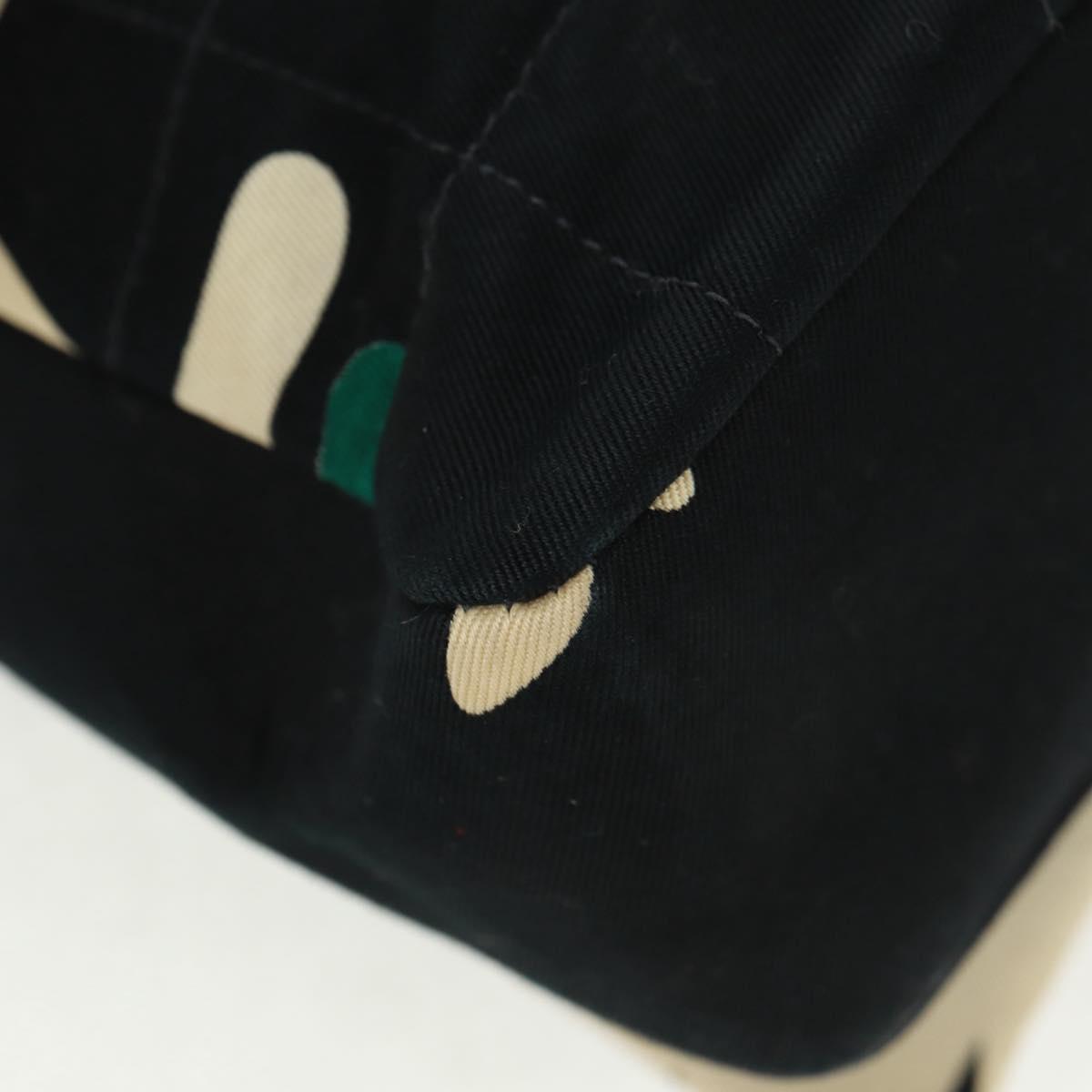 CHANEL 2.55 Chain Choco Bar Shoulder Bag Canvas Black Silver CC Auth 167915V