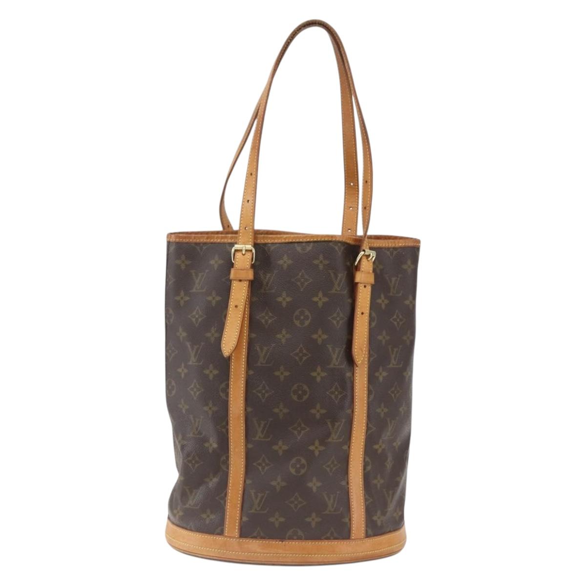 LOUIS VUITTON Monogram Bucket GM Shoulder Bag M42236 LV Auth 167916