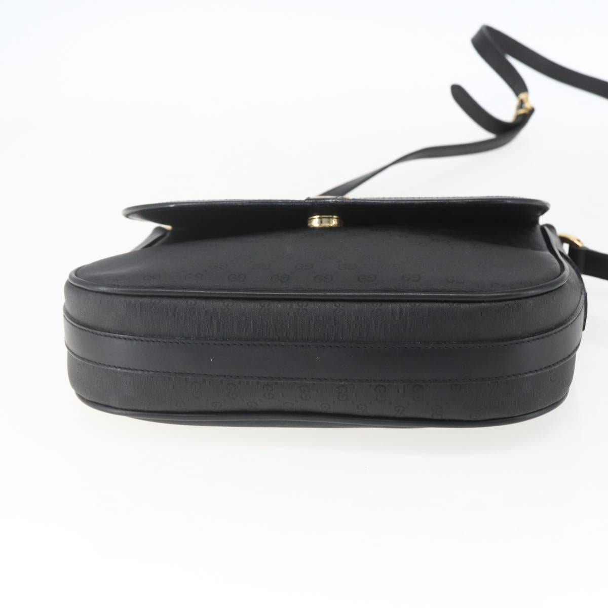 GUCCI Micro GG Supreme Web Sherry Line Bag PVC Black 001 115 0914 Auth 167932