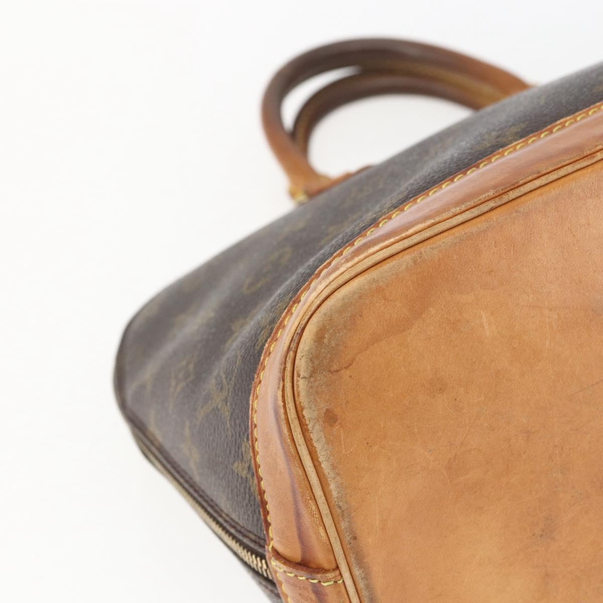 LOUIS VUITTON Monogram Alma Hand Bag M51130 LV Auth 167933