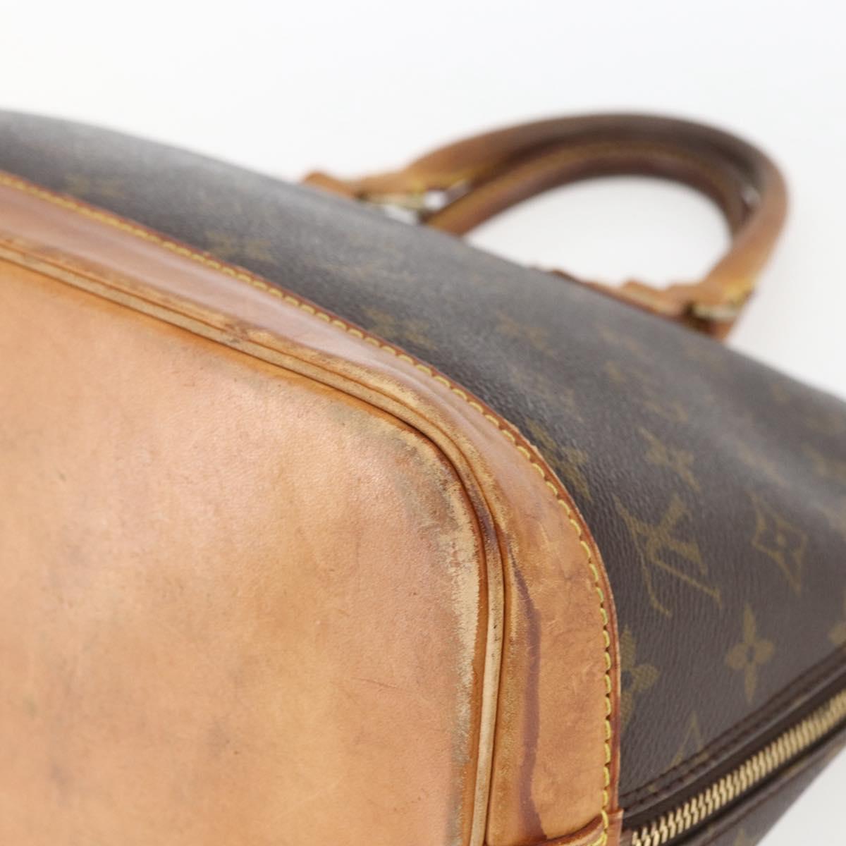 LOUIS VUITTON Monogram Alma Hand Bag M51130 LV Auth 167933