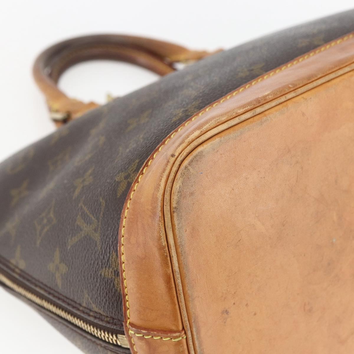 LOUIS VUITTON Monogram Alma Hand Bag M51130 LV Auth 167933