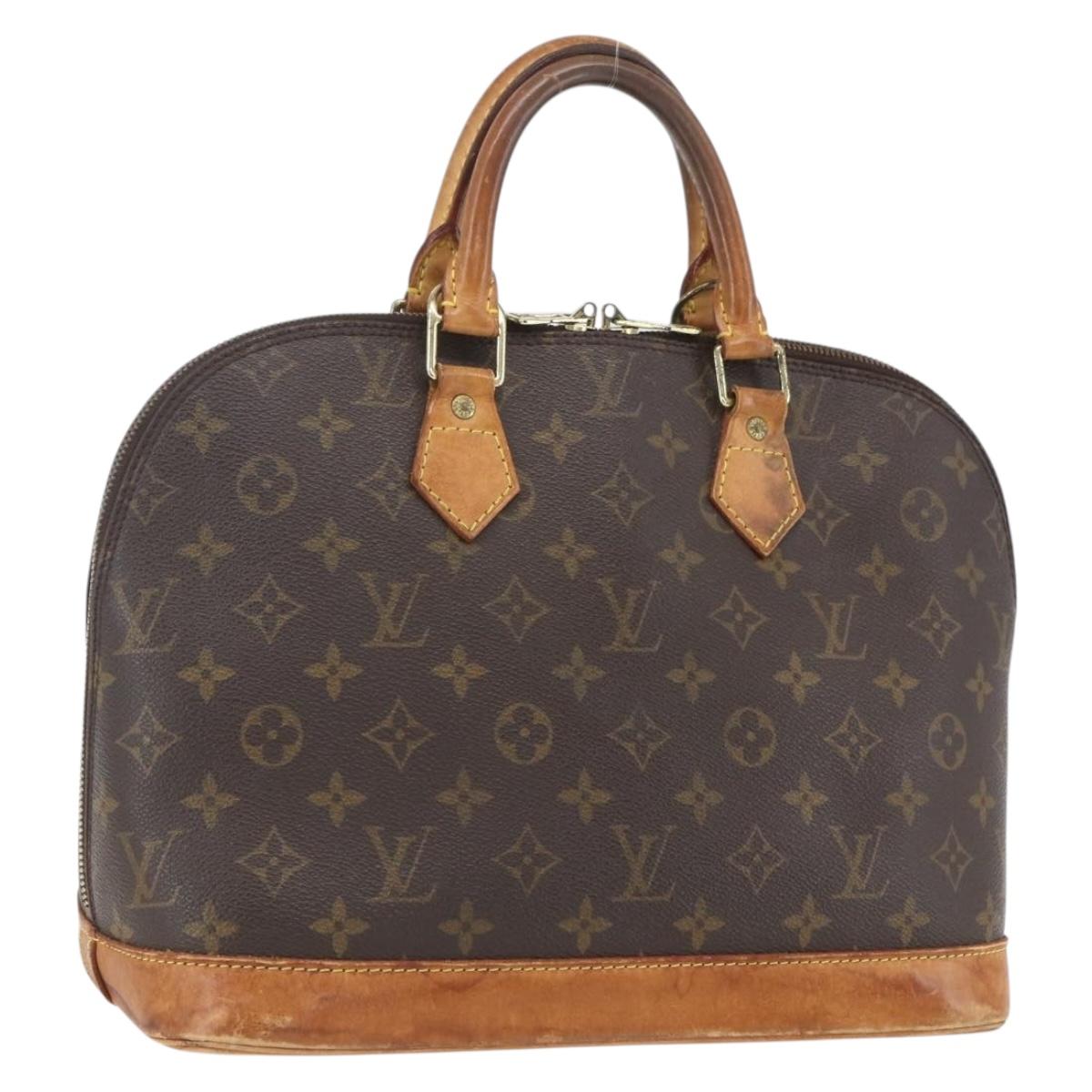 LOUIS VUITTON Monogram Alma Hand Bag M51130 LV Auth 167933