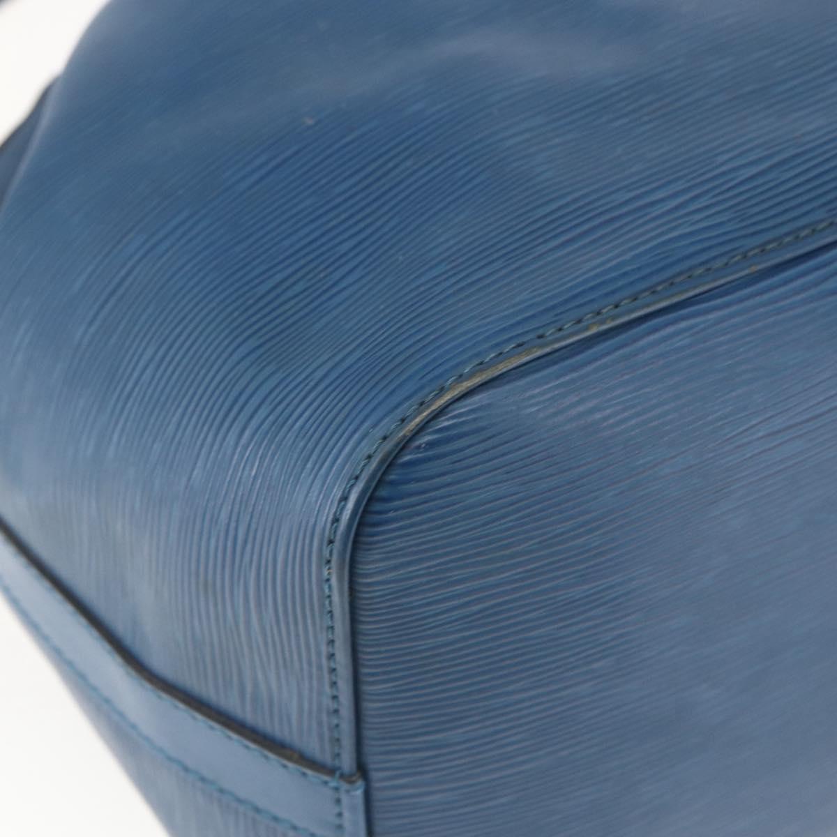LOUIS VUITTON Epi Petit Noe Shoulder Bag Blue M44105 LV Auth 167935