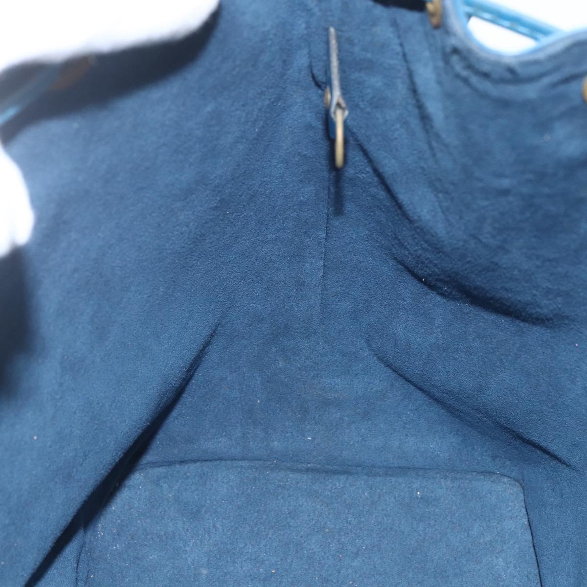 LOUIS VUITTON Epi Petit Noe Shoulder Bag Blue M44105 LV Auth 167935