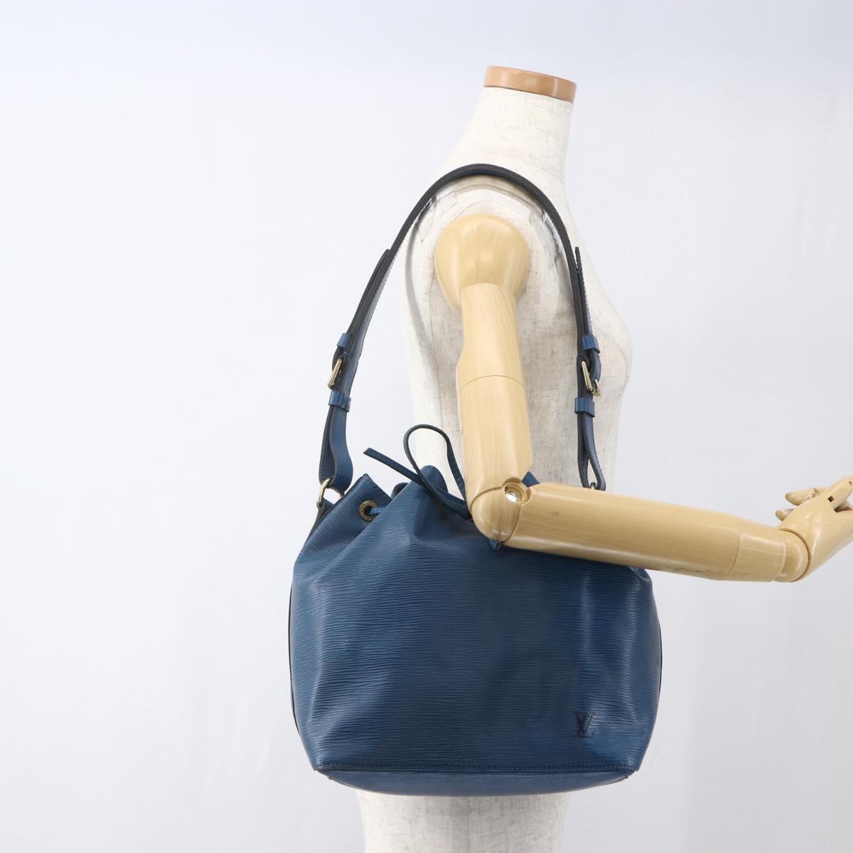 LOUIS VUITTON Epi Petit Noe Shoulder Bag Blue M44105 LV Auth 167935