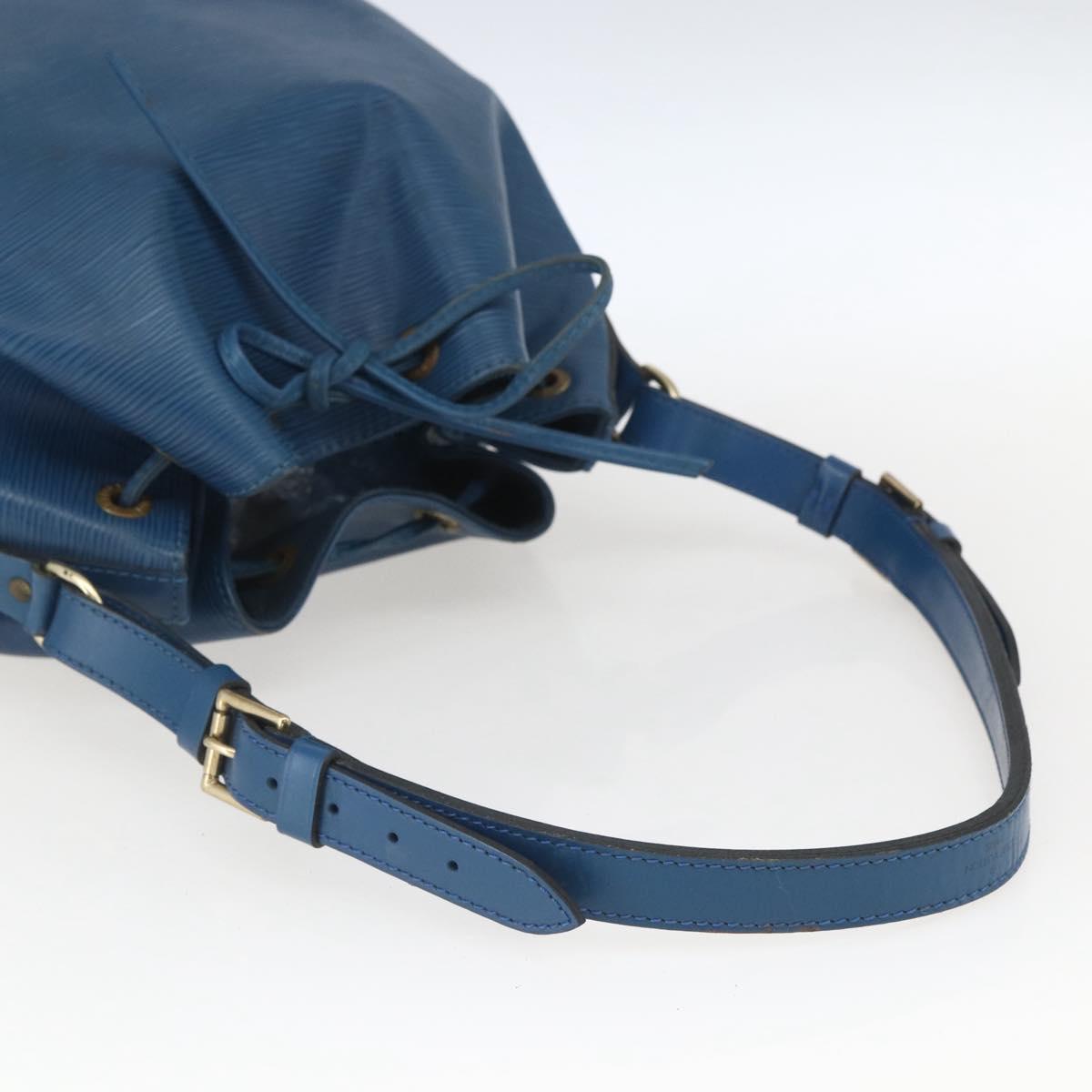 LOUIS VUITTON Epi Petit Noe Shoulder Bag Blue M44105 LV Auth 167935