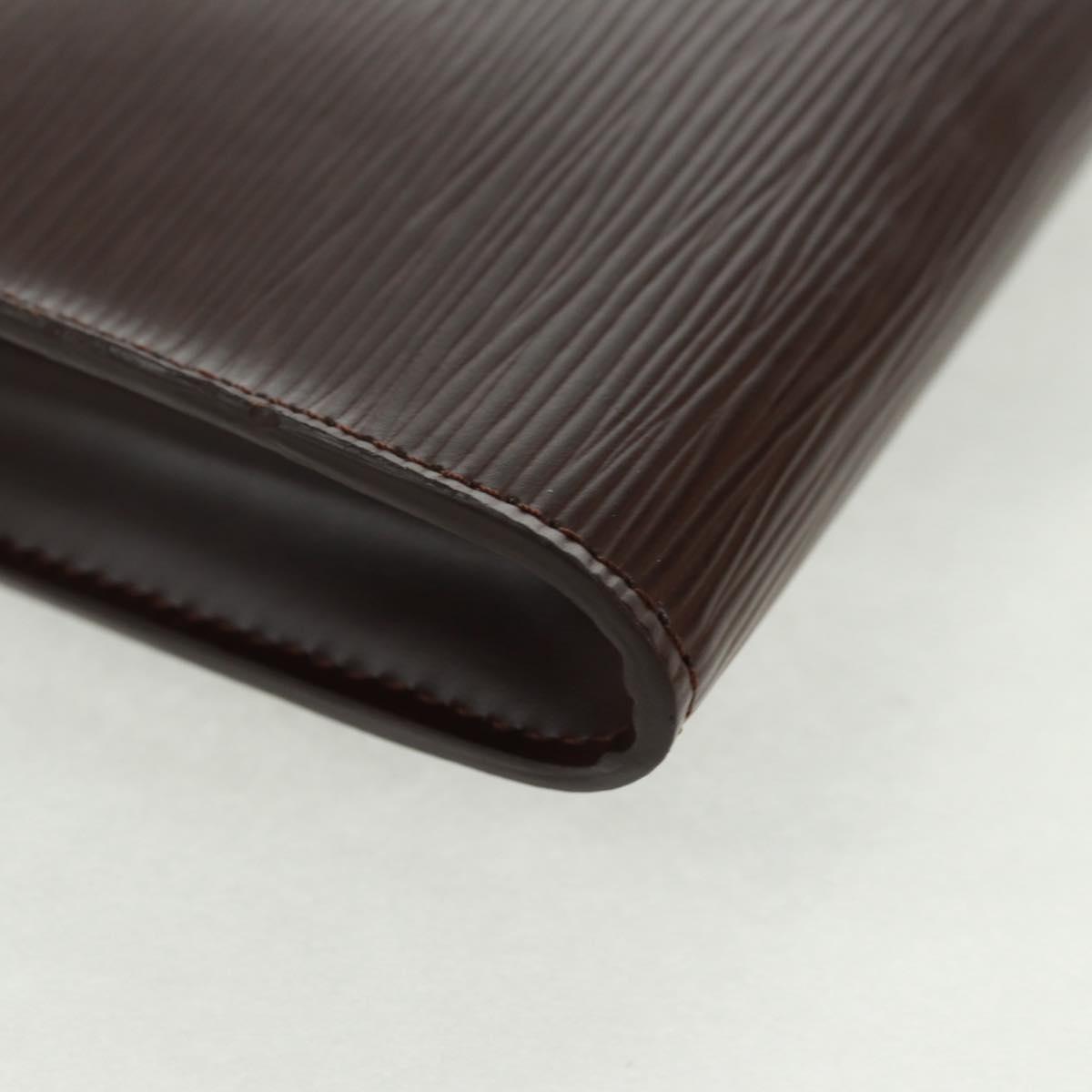 LOUIS VUITTON Epi Pochette Accessoires Pouch Mocha M5294D LV Auth 167954V
