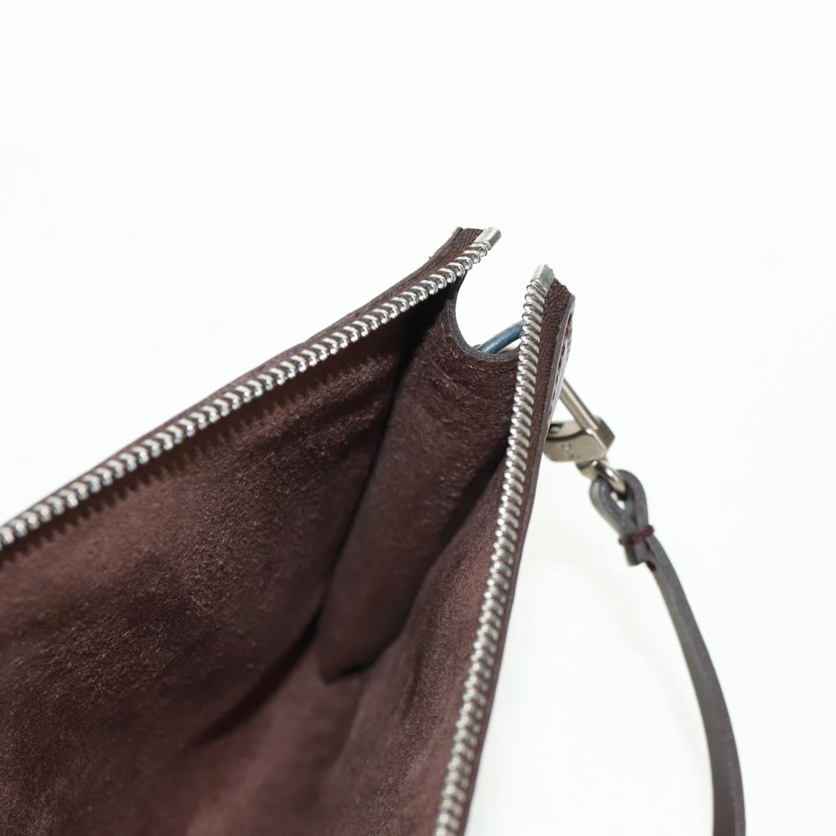 LOUIS VUITTON Epi Pochette Accessoires Pouch Mocha M5294D LV Auth 167954V
