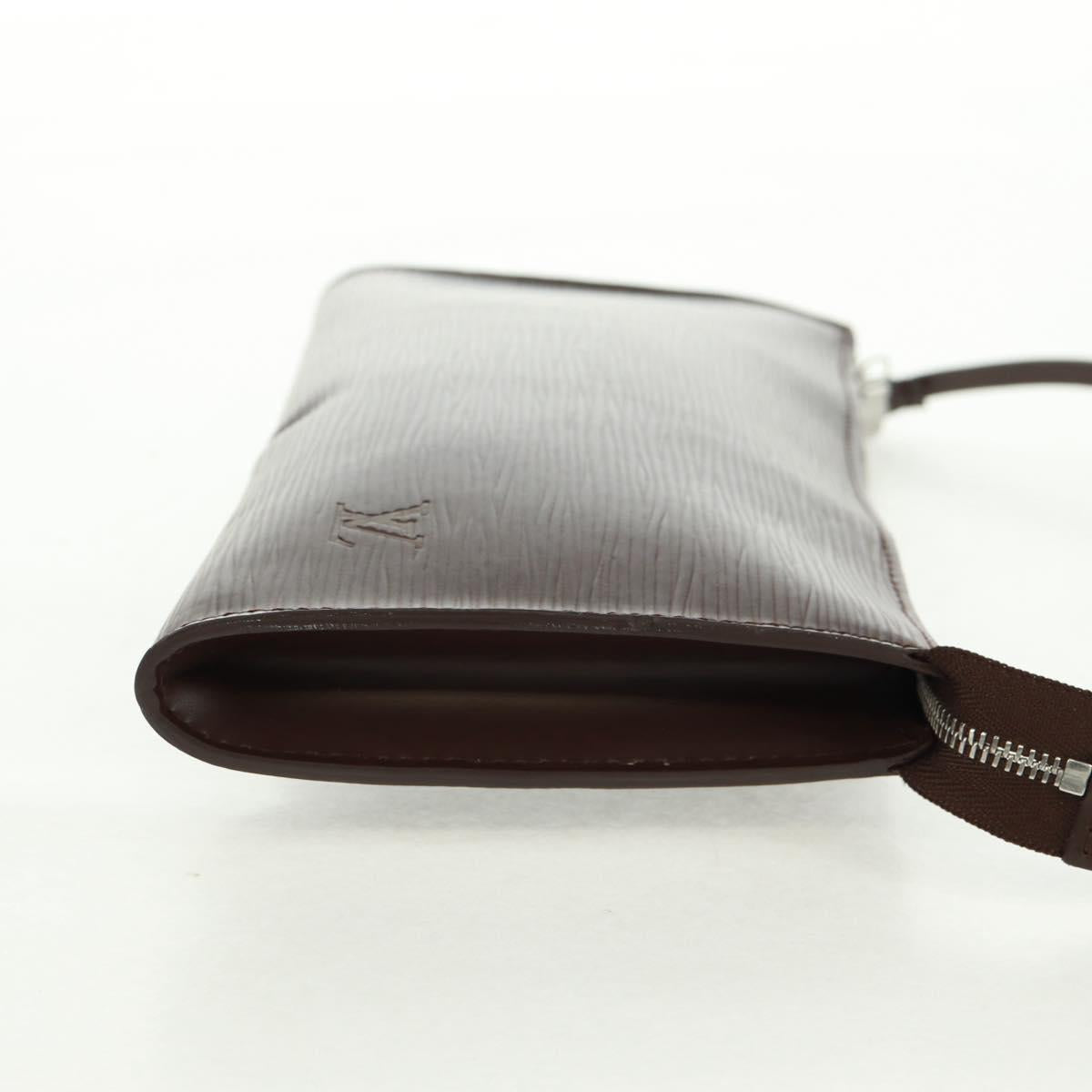 LOUIS VUITTON Epi Pochette Accessoires Pouch Mocha M5294D LV Auth 167954V