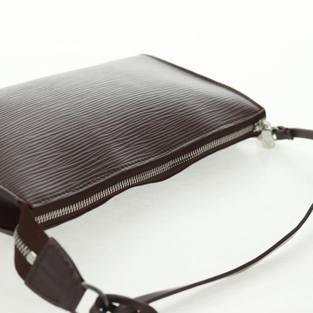 LOUIS VUITTON Epi Pochette Accessoires Pouch Mocha M5294D LV Auth 167954V