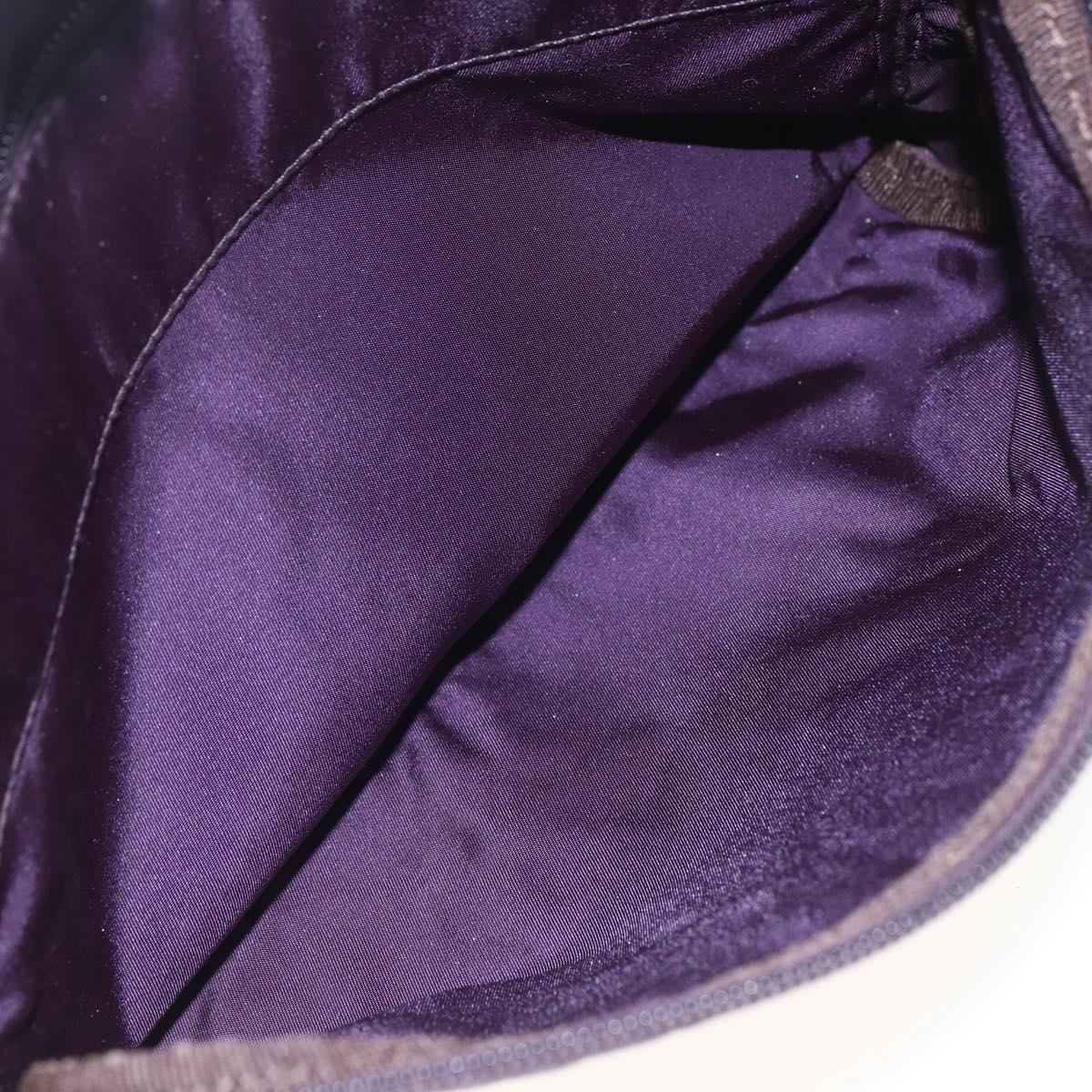 PRADA Shoulder Bag Nylon Purple Silver Auth 167957