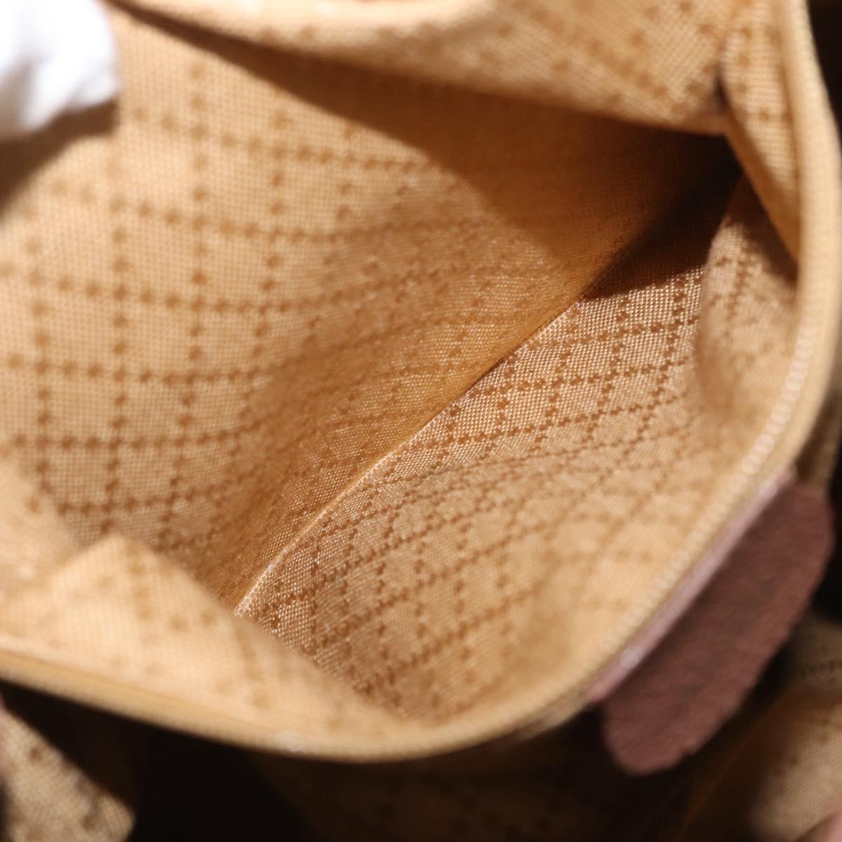 GUCCI Bamboo Backpack Suede Brown Gold 003 2058 0016 Auth 167968