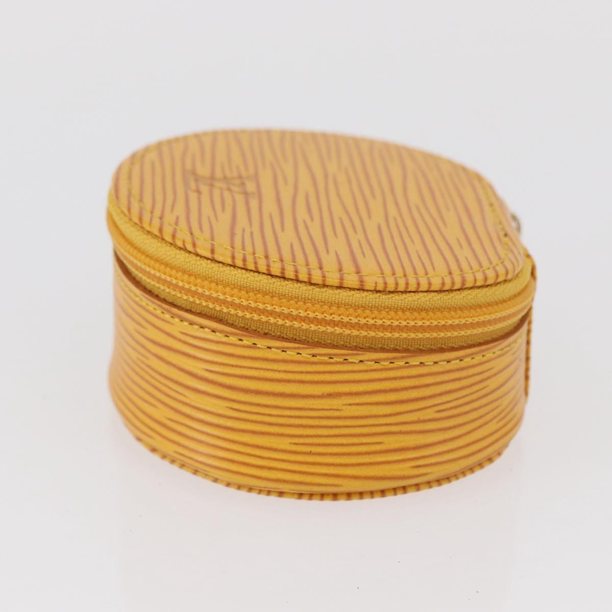 LOUIS VUITTON Epi Ecrin Bijoux8 Jewelry Box Yellow M48229 LV Auth 167974