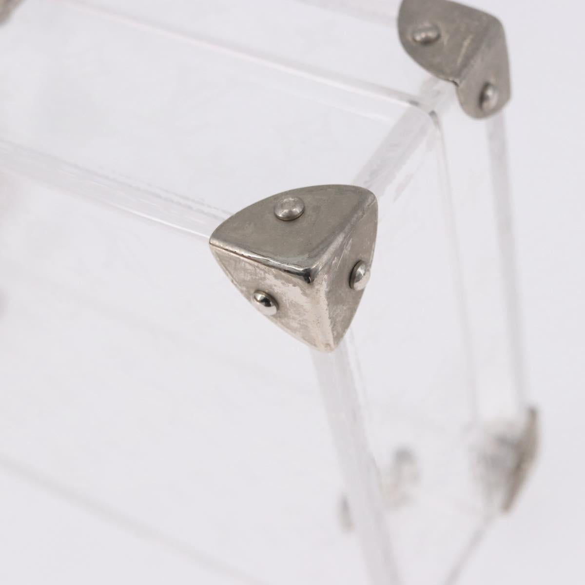 LOUIS VUITTON Monogram Love Message Mini Trunk Plastic Clear M99079 Auth 167975