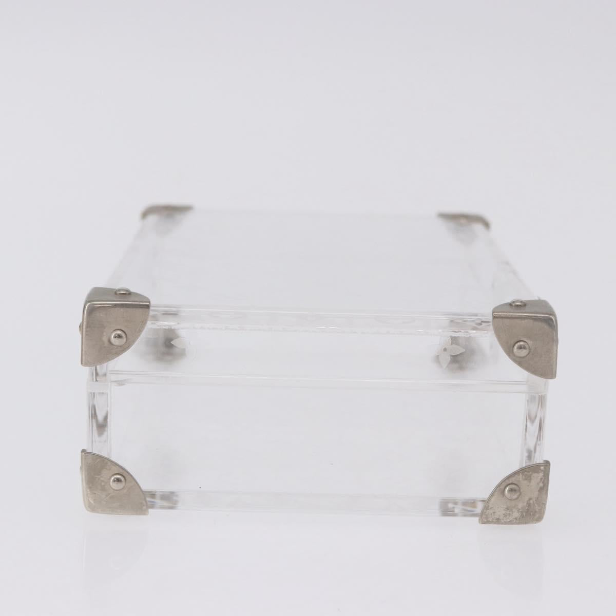 LOUIS VUITTON Monogram Love Message Mini Trunk Plastic Clear M99079 Auth 167975