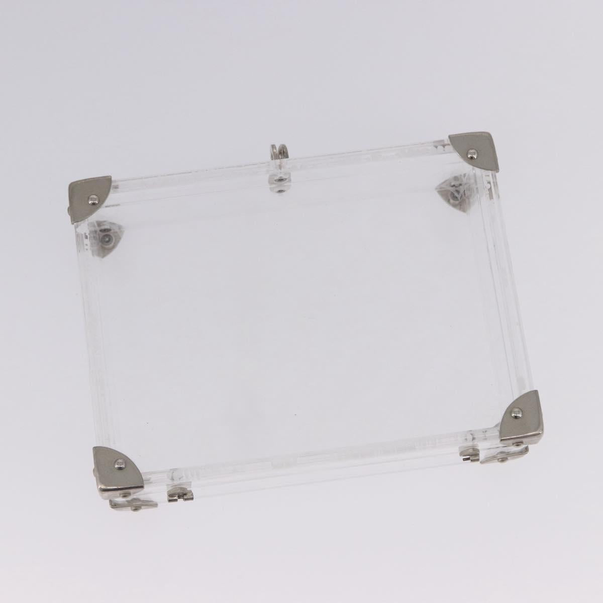 LOUIS VUITTON Monogram Love Message Mini Trunk Plastic Clear M99079 Auth 167975