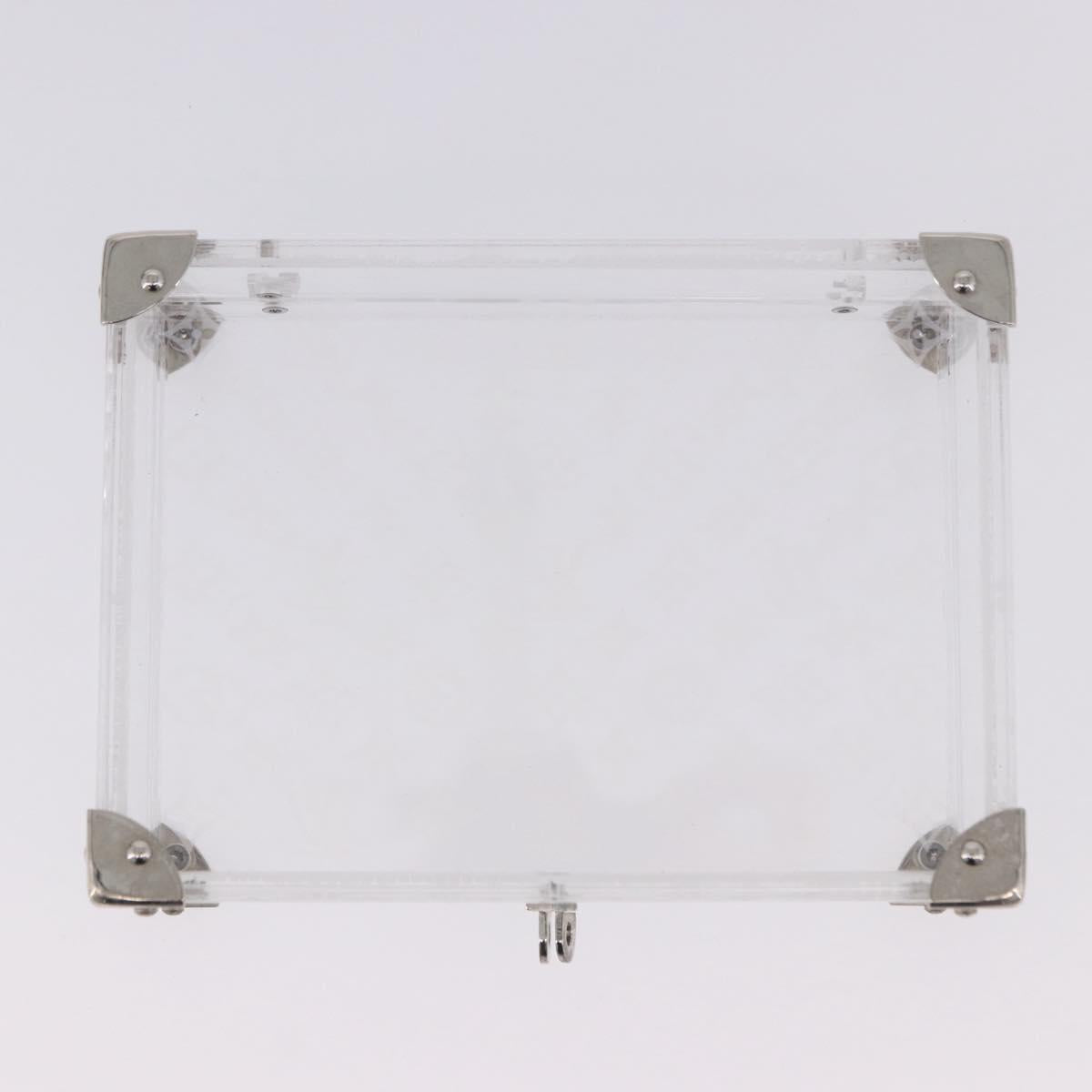 LOUIS VUITTON Monogram Love Message Mini Trunk Plastic Clear M99079 Auth 167975