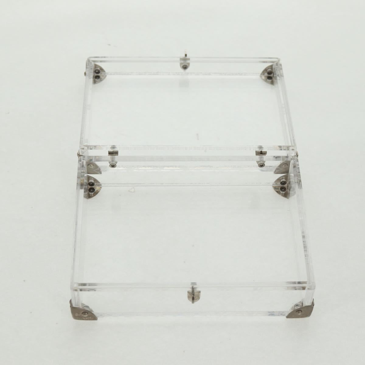 LOUIS VUITTON Monogram Love Message Mini Trunk Plastic Clear M99079 Auth 167975V