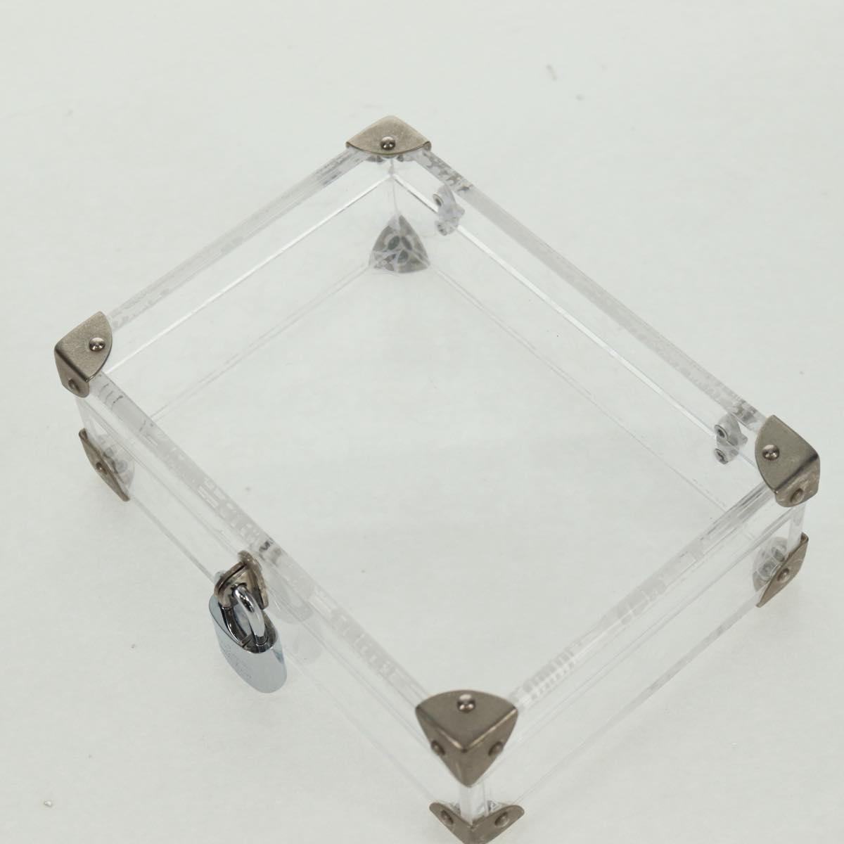 LOUIS VUITTON Monogram Love Message Mini Trunk Plastic Clear M99079 Auth 167975V