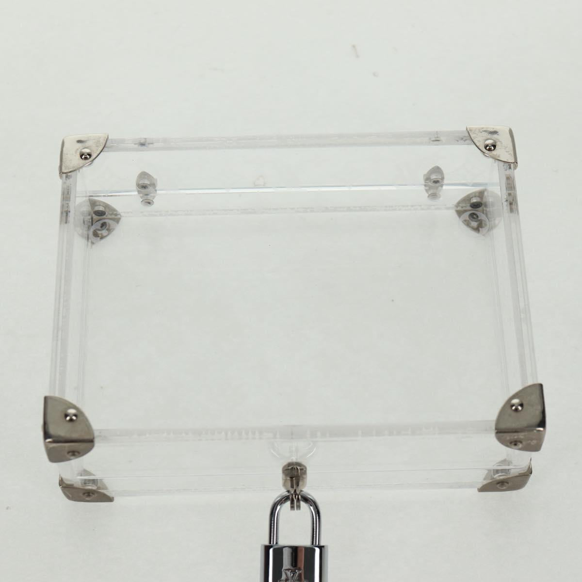 LOUIS VUITTON Monogram Love Message Mini Trunk Plastic Clear M99079 Auth 167975V