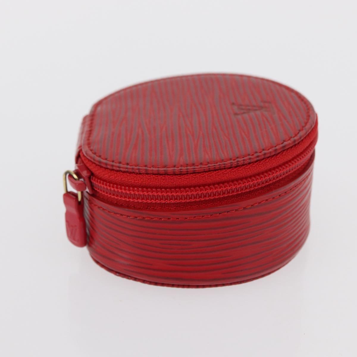 LOUIS VUITTON Epi Ecrin Bijou 8 Jewelry Box Red M48227 LV Auth 167976V