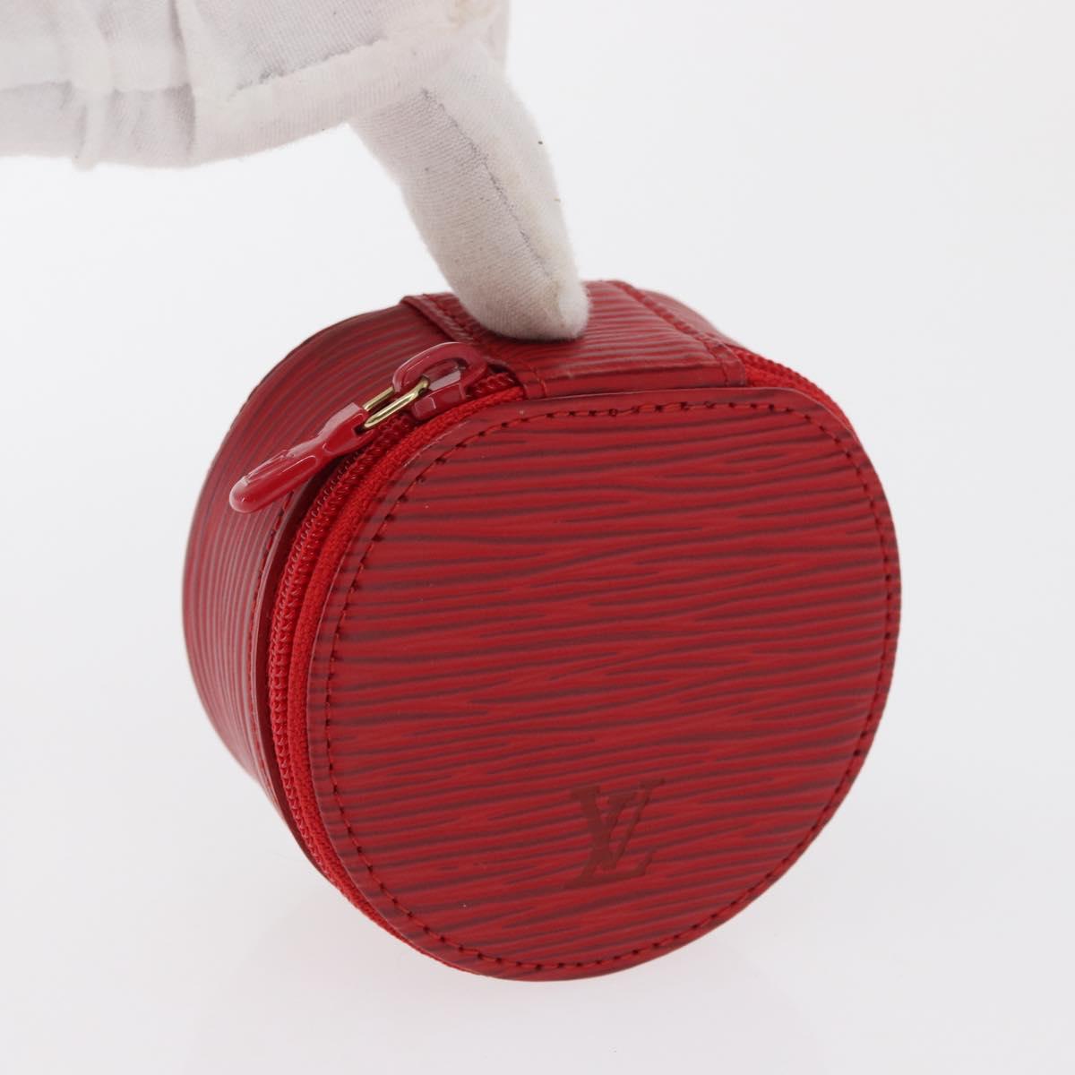 LOUIS VUITTON Epi Ecrin Bijou 8 Jewelry Box Red M48227 LV Auth 167976V