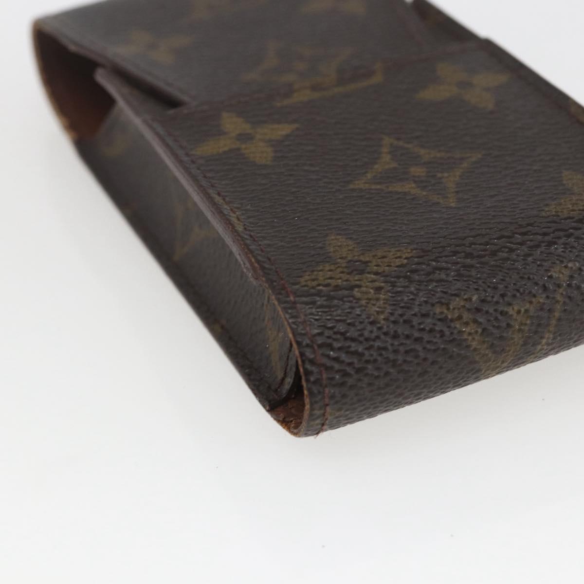 LOUIS VUITTON Monogram Etui Cigarette Case M63024 LV Auth 167978