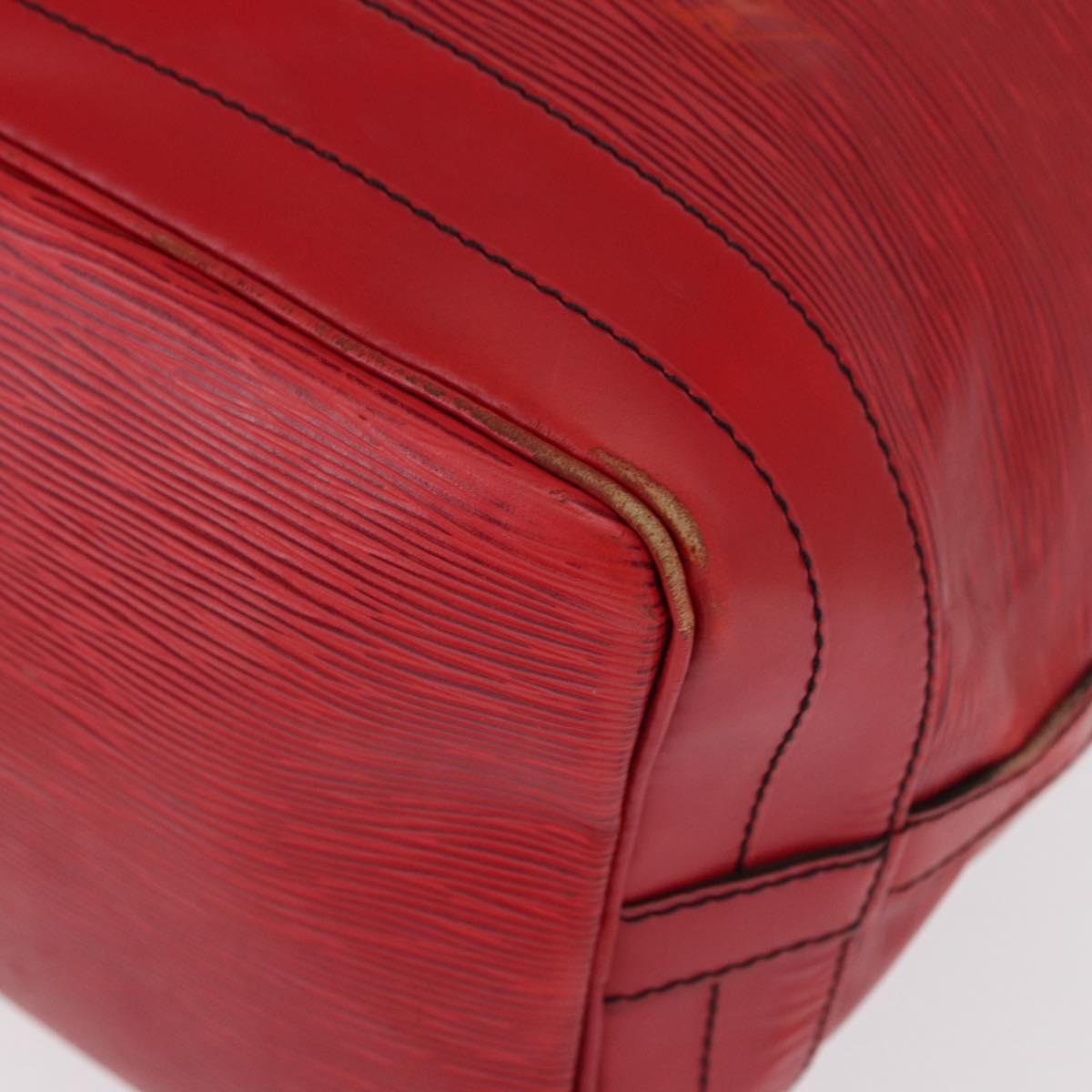 LOUIS VUITTON Epi Noe Shoulder Bag Red M44007 LV Auth 167998