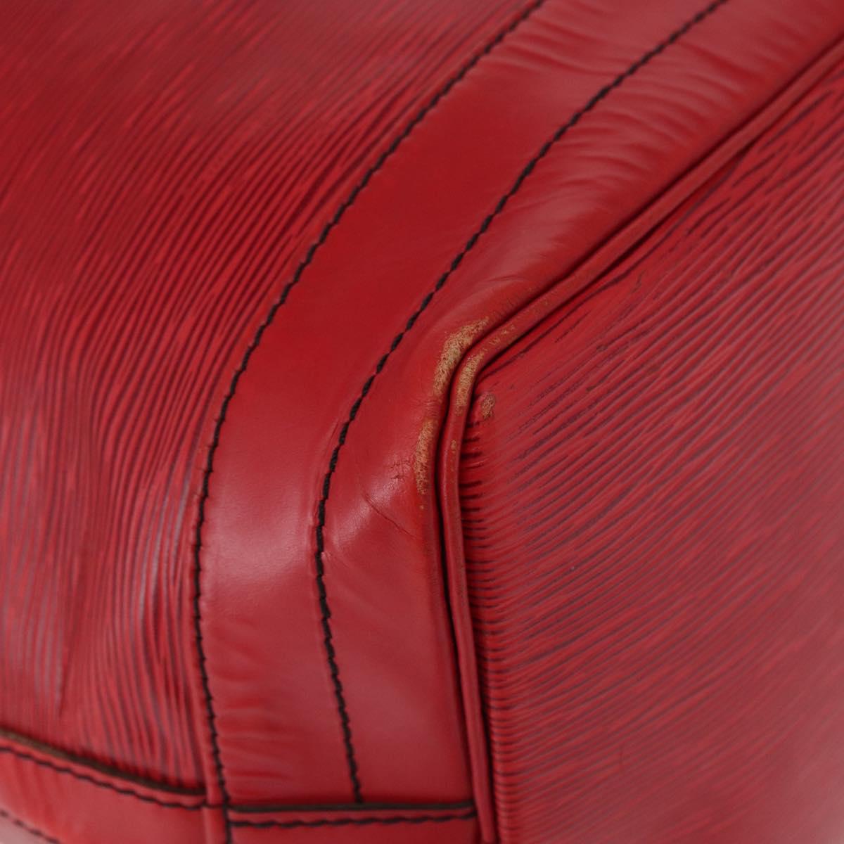 LOUIS VUITTON Epi Noe Shoulder Bag Red M44007 LV Auth 167998