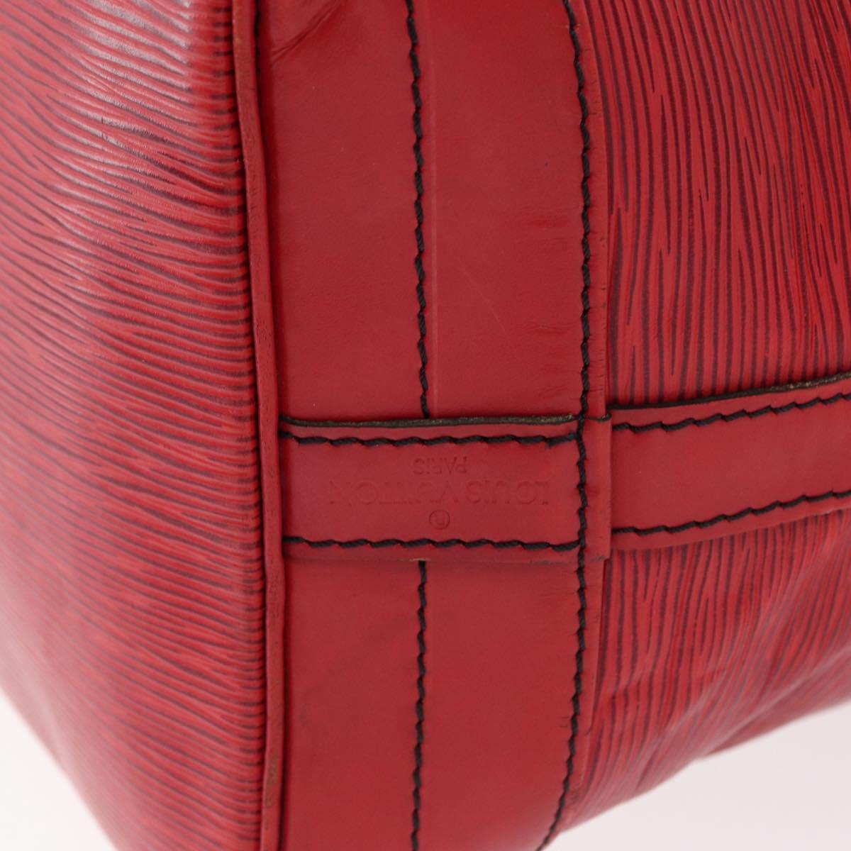 LOUIS VUITTON Epi Noe Shoulder Bag Red M44007 LV Auth 167998