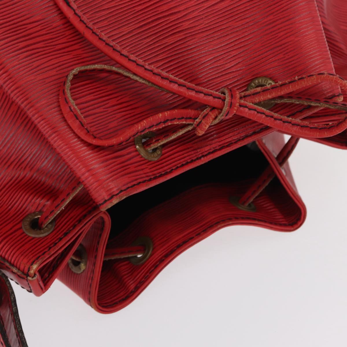 LOUIS VUITTON Epi Noe Shoulder Bag Red M44007 LV Auth 167998