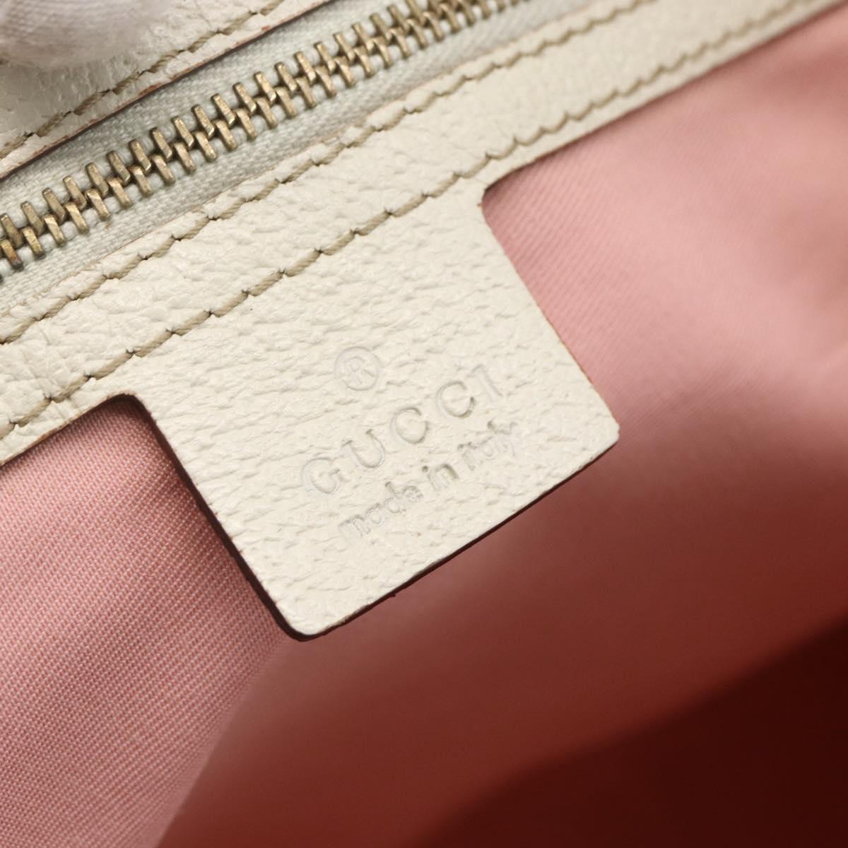 GUCCI GG Canvas Sherry Line Tote Bag Pink Gold khaki 139260 Auth 168002