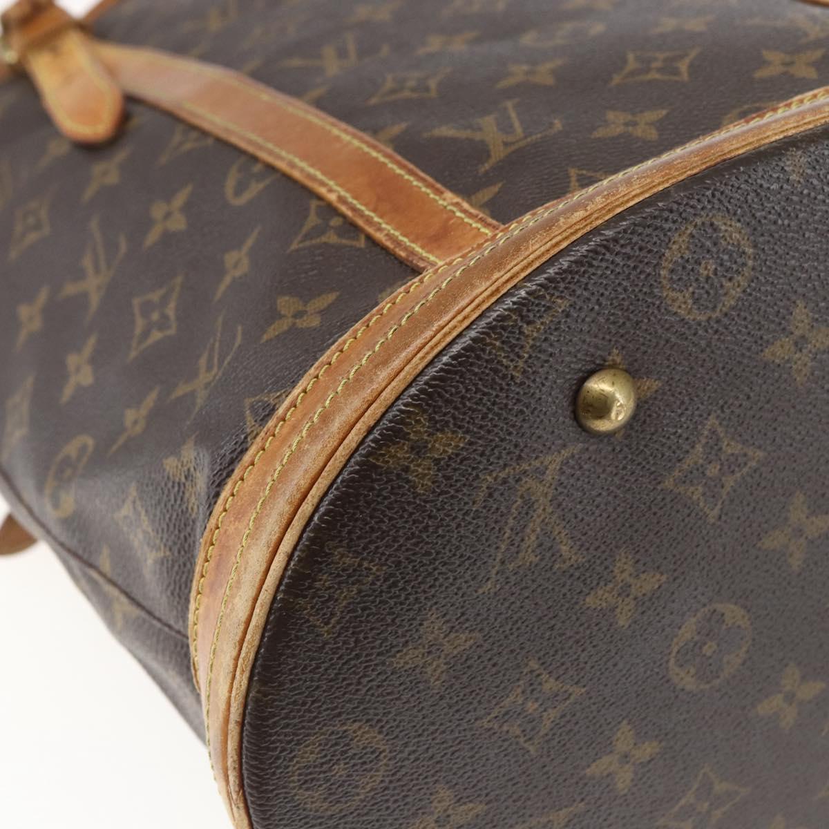 LOUIS VUITTON Monogram Bucket GM Shoulder Bag M42236 LV Auth 168011