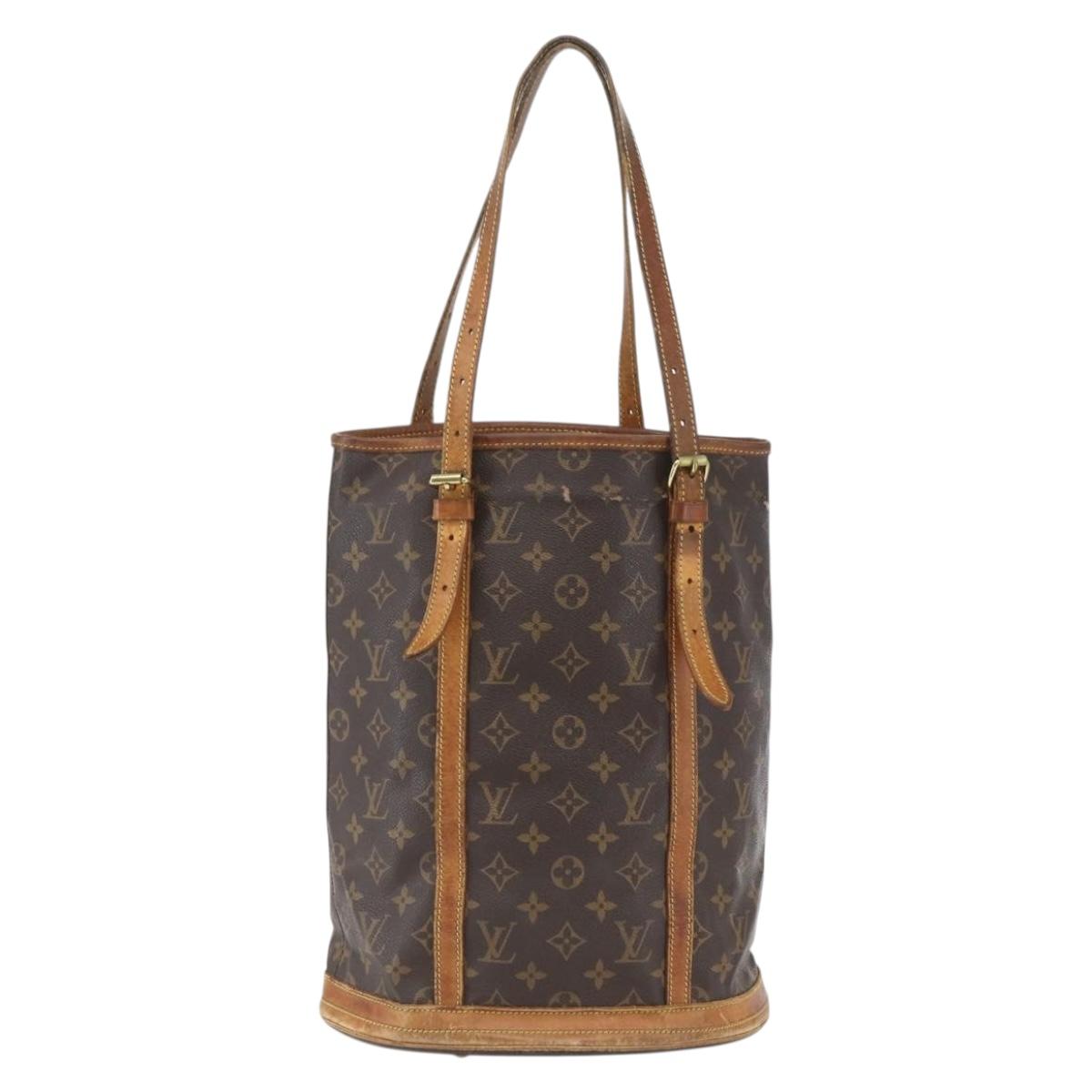 LOUIS VUITTON Monogram Bucket GM Shoulder Bag M42236 LV Auth 168011