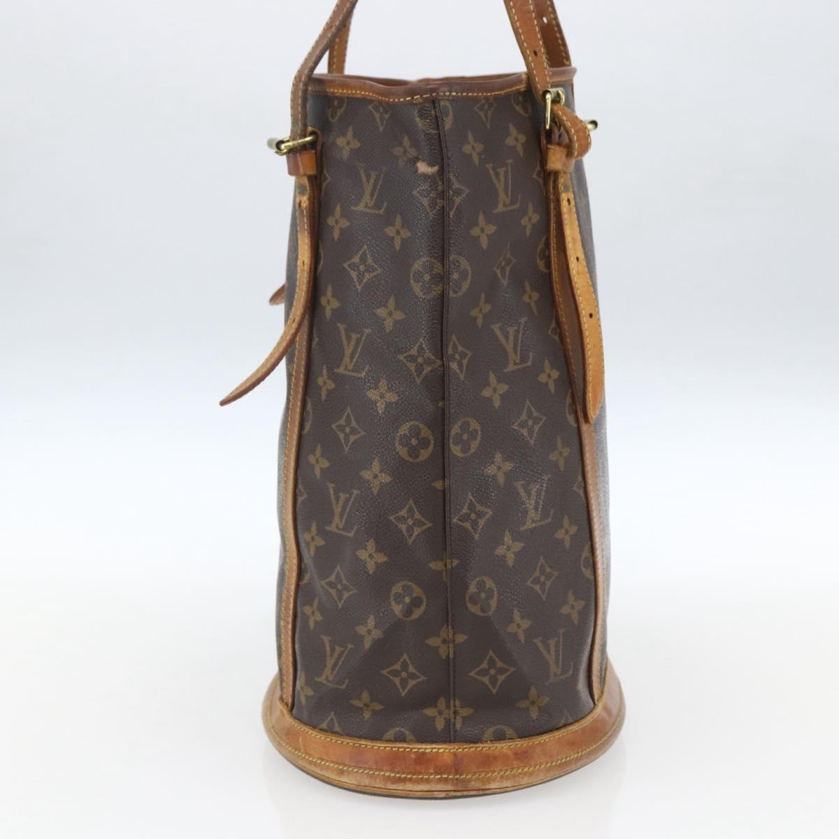 LOUIS VUITTON Monogram Bucket GM Shoulder Bag M42236 LV Auth 168011