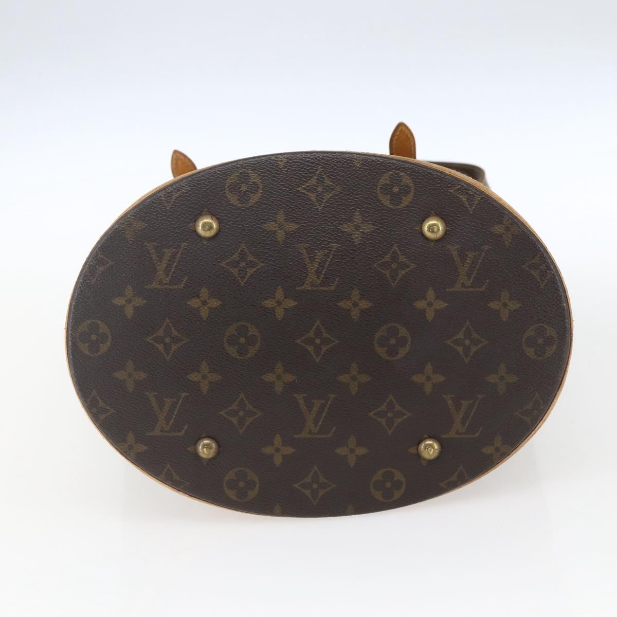 LOUIS VUITTON Monogram Bucket GM Shoulder Bag M42236 LV Auth 168011