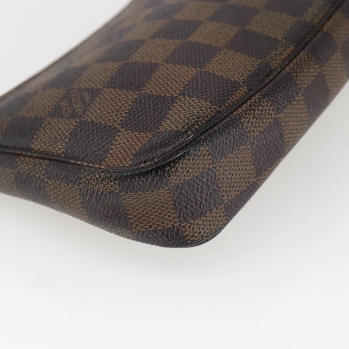 LOUIS VUITTON Damier Ebene Pochette Accessoires Pouch N41206 LV Auth 168013