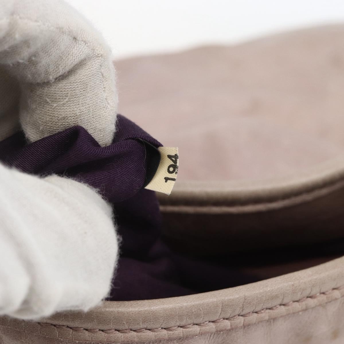 Miu Miu Matelasse Shoulder Bag Leather 2way Pink Gold Auth 168029