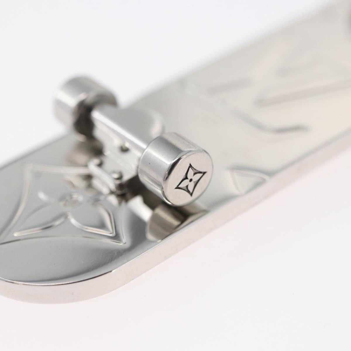LOUIS VUITTON Porte Cres Skate Board Charm metal Beige MP3135 LV Auth 168052M