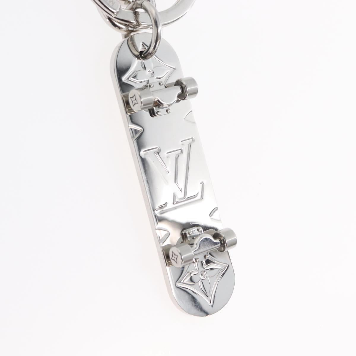 LOUIS VUITTON Porte Cres Skate Board Charm metal Beige MP3135 LV Auth 168052M