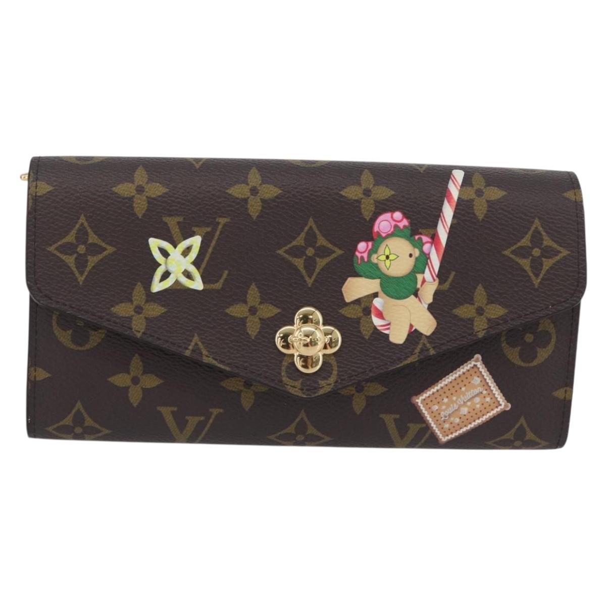 LOUIS VUITTON Monogram Vivienne Portefeuille Sarah Wallet M12207 Auth 168055SM