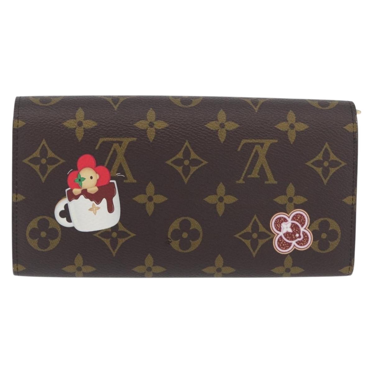 LOUIS VUITTON Monogram Vivienne Portefeuille Sarah Wallet M12207 Auth 168055SM