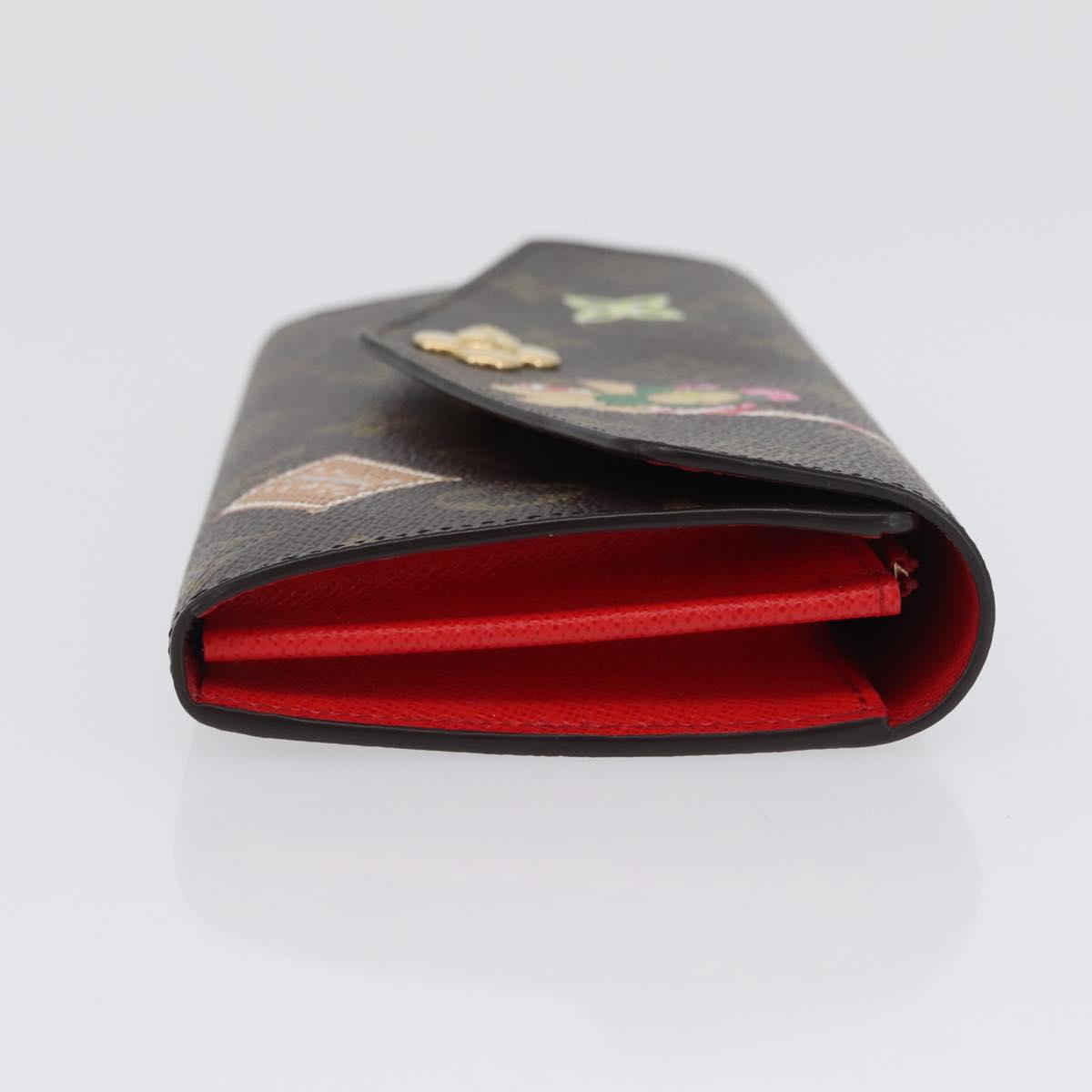 LOUIS VUITTON Monogram Vivienne Portefeuille Sarah Wallet M12207 Auth 168055SM