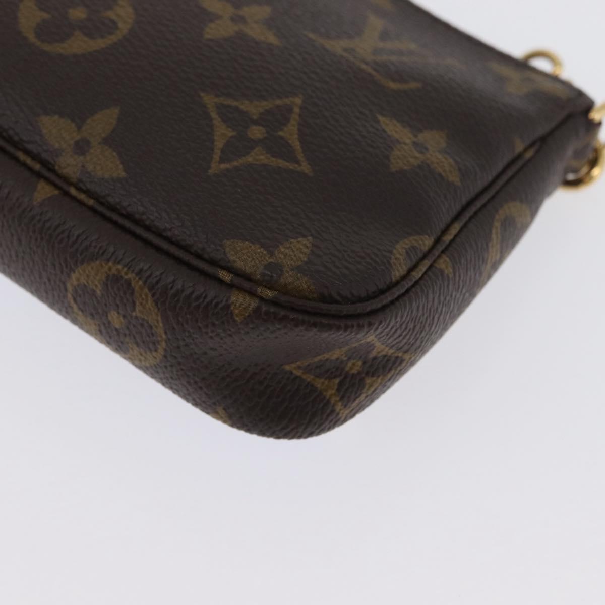 LOUIS VUITTON Monogram Ski Bear Mini Pochette Accessoires Pouch M67769 168066SAM