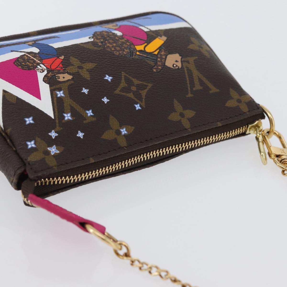 LOUIS VUITTON Monogram Ski Bear Mini Pochette Accessoires Pouch M67769 168066SAM