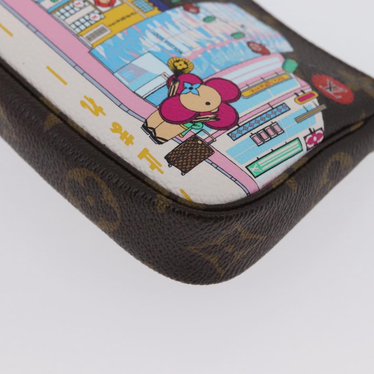LOUIS VUITTON Monogram Vivienne Mini Pochette Accessoires M81637 Auth 168069SM