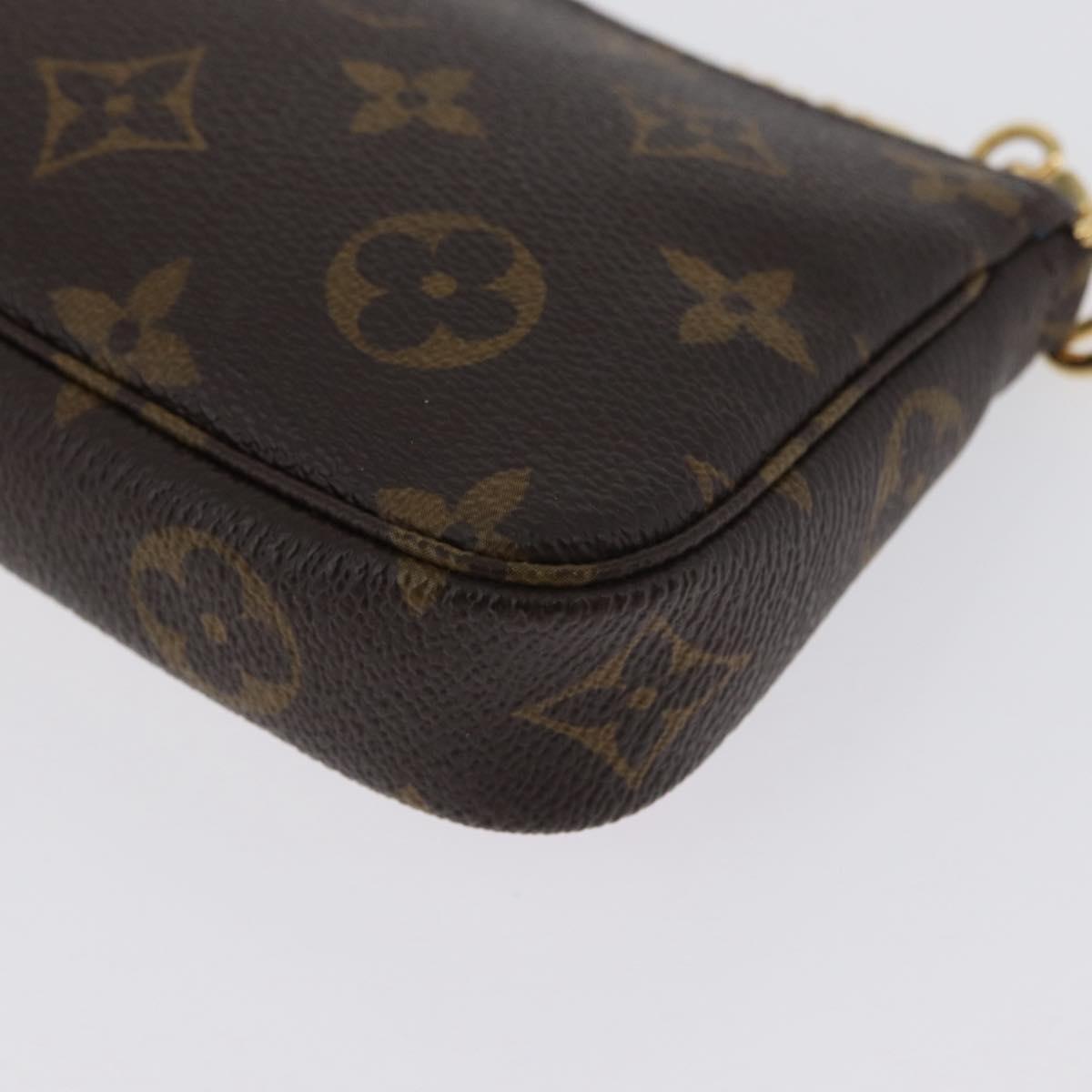 LOUIS VUITTON Monogram Vivienne Mini Pochette Accessoires M81637 Auth 168069SM