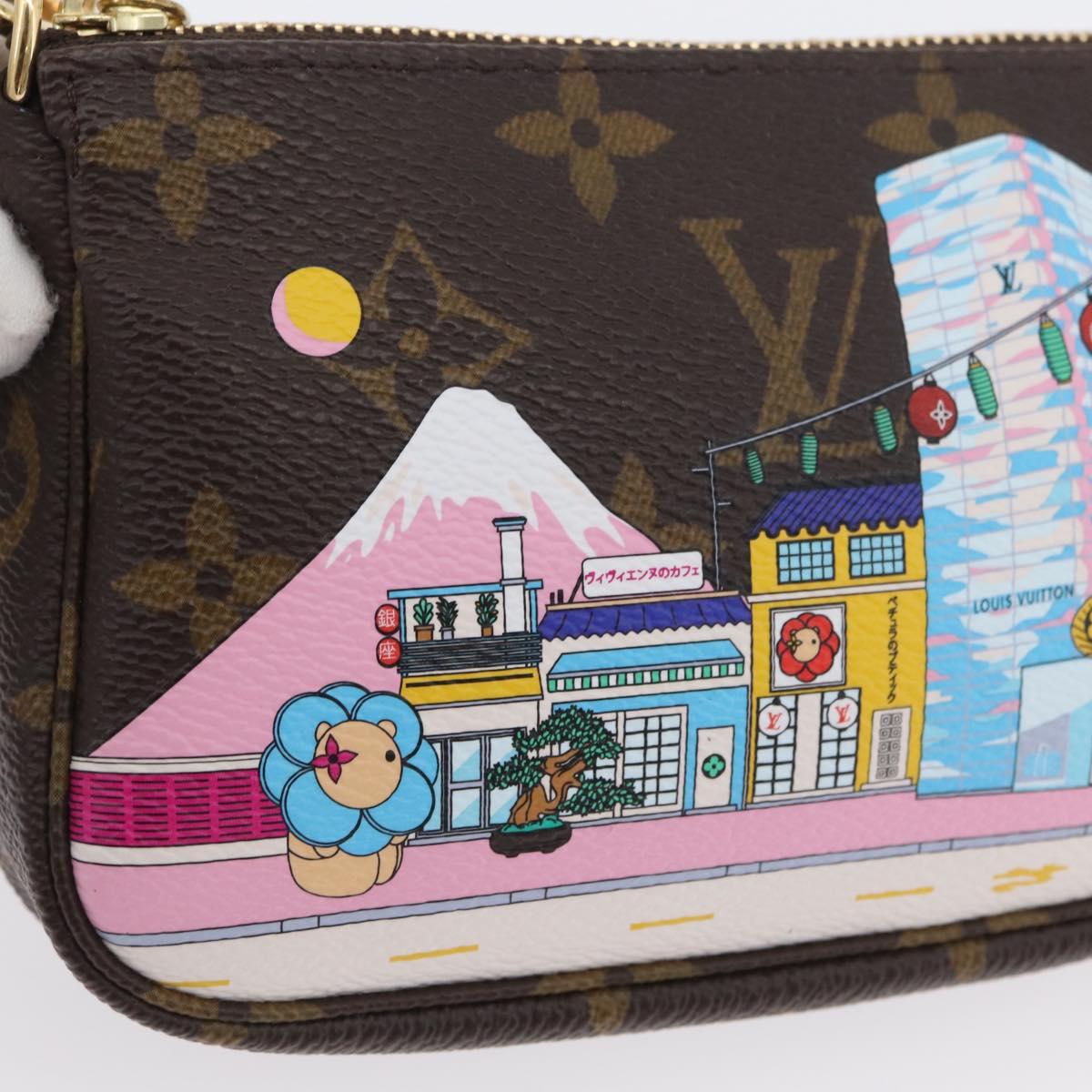 LOUIS VUITTON Monogram Vivienne Mini Pochette Accessoires M81637 Auth 168069SM