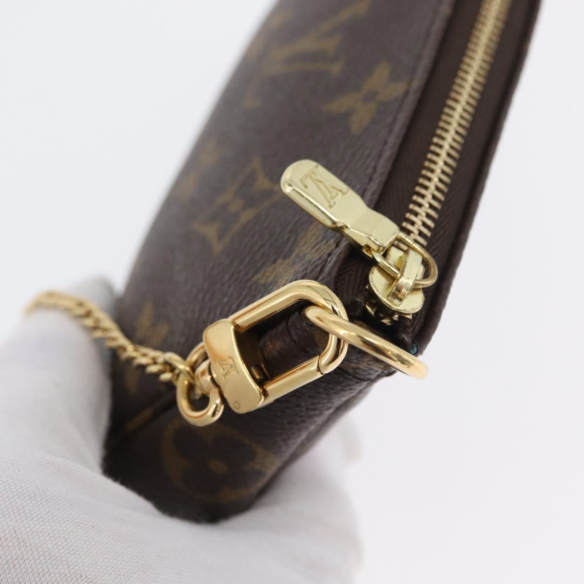 LOUIS VUITTON Monogram Vivienne Mini Pochette Accessoires M81637 Auth 168069SM